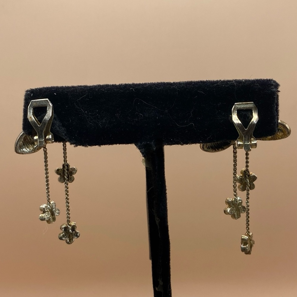 3 for $15 - Mix n Match - Red Hat Society clip earrings, pink dangle accents - Picture 4 of 4
